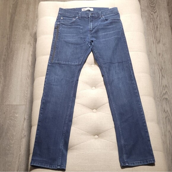 LEVI'S Unisex 511 Slim Stretch Left Side Zip Pocket Denim Blue Jeans W 29 L 29 - Picture 2 of 12
